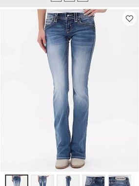 Rock Revival Mid Blue Flare Jeans